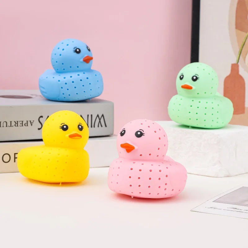 Novelty Squeeze Toy for Stress Relief, Crab, Duck, Whale and Octopus Designs Realistic close-up view