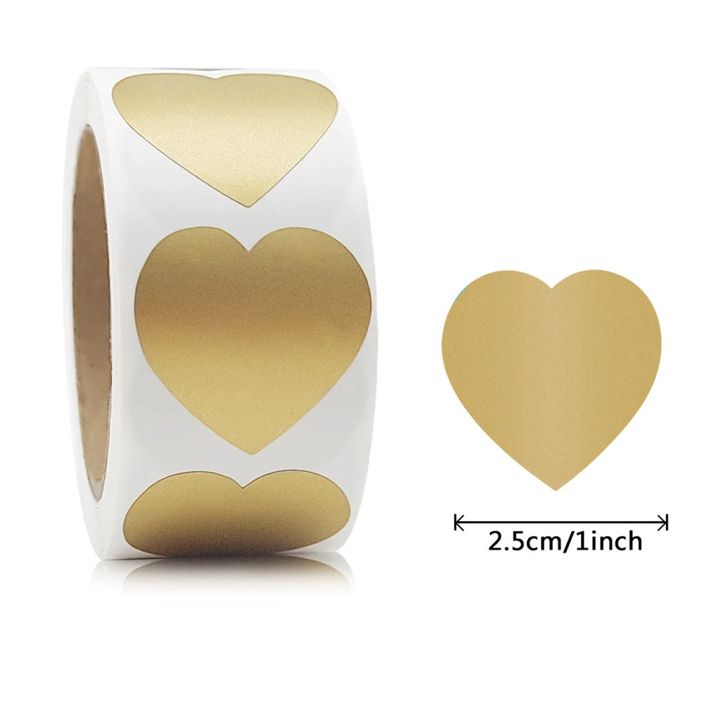 300 Pcs 1 Inch Heart Scratch Off Stickers | Lottery Ticket and DIY Game Labels lifestyle view