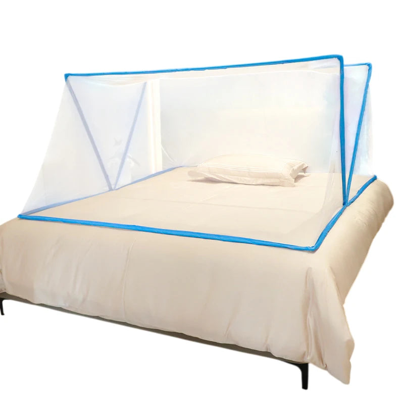 Foldable Mosquito Net for Bed | 3-Point Foldable Design with Good Ventilation additional angle