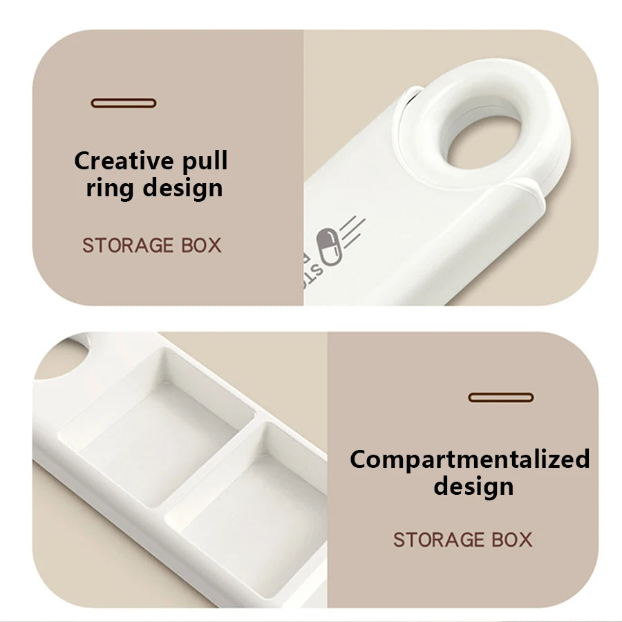 Portable 3-Compartment Pill Box | Travel Medicine Organizer lifestyle view