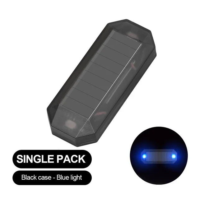 Car Mini LED Solar Power Warning Light Night Security Simulated Alarm Wireless Anti-T lifestyle view