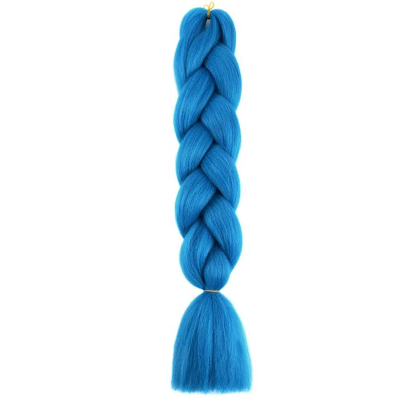 24Inch Synthetic Long Box Jumbo Braiding Hair Extensions Yaki Straight Texture for Wo alternate view