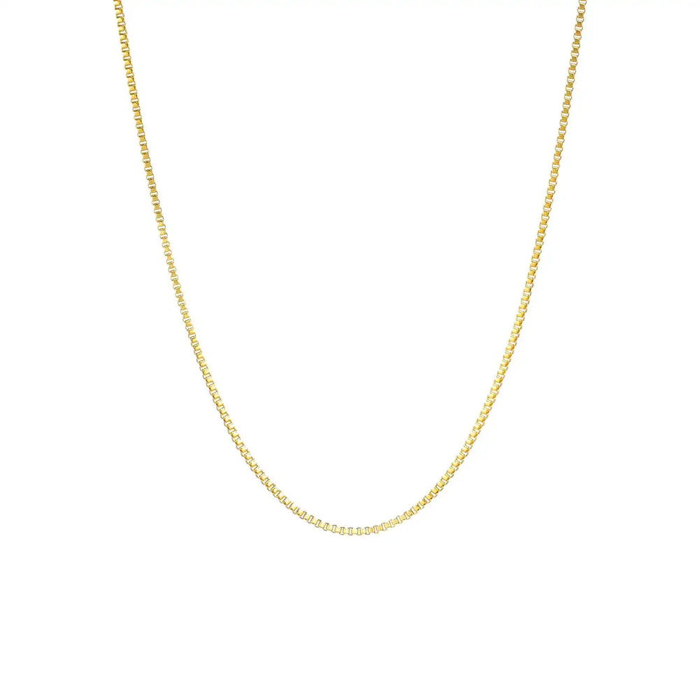 Stainless Steel Box Chain Necklace for Women | Hip Hop Fashion Jewelry Gift detail view