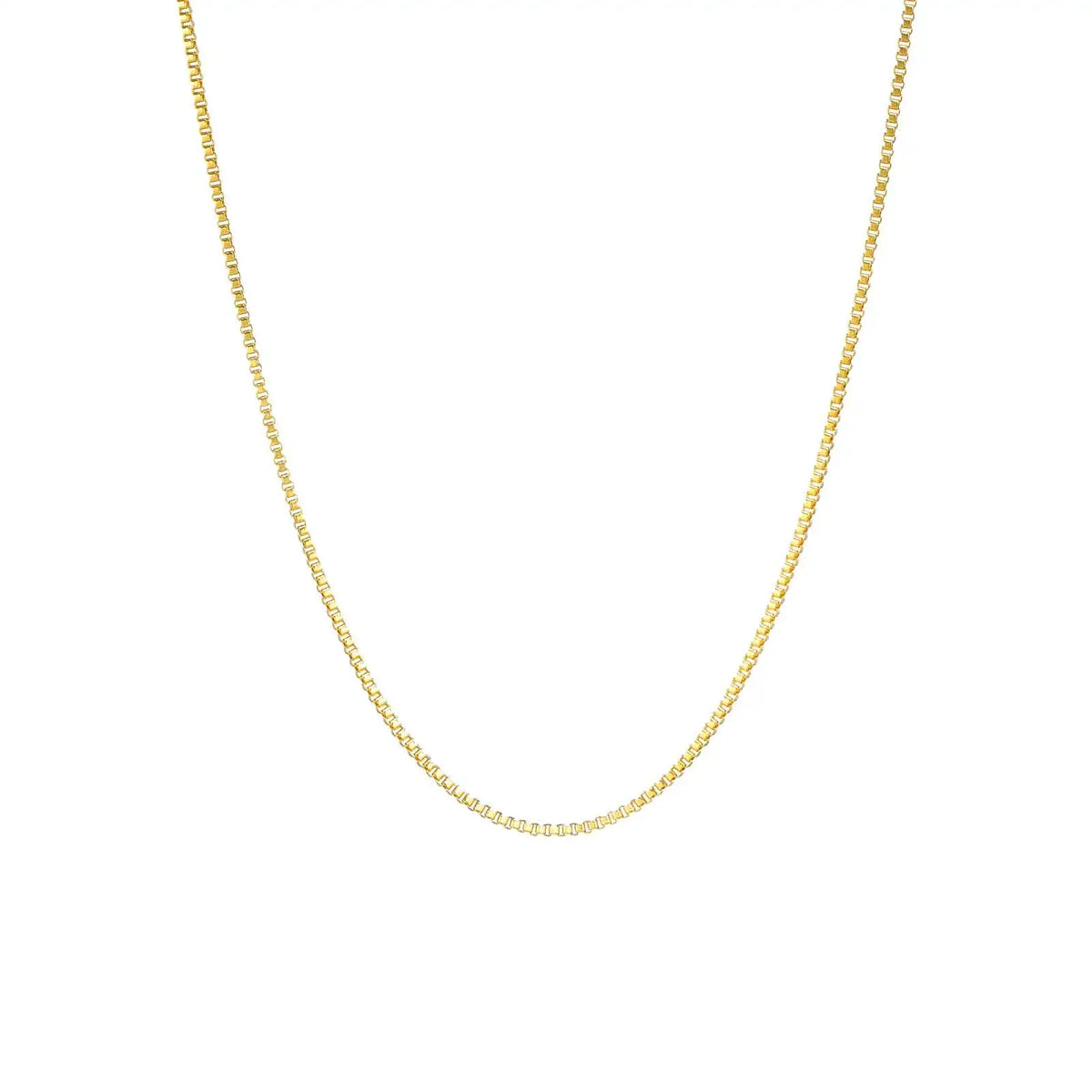 Stainless Steel Box Chain Necklace for Women | Hip Hop Fashion Jewelry Gift detail view