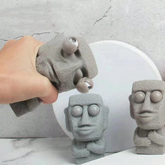 New Funny Easter Squeezing Blowout Rock Man Fidget Toy Vent Sloth Hide Seek Stress Relie detail view