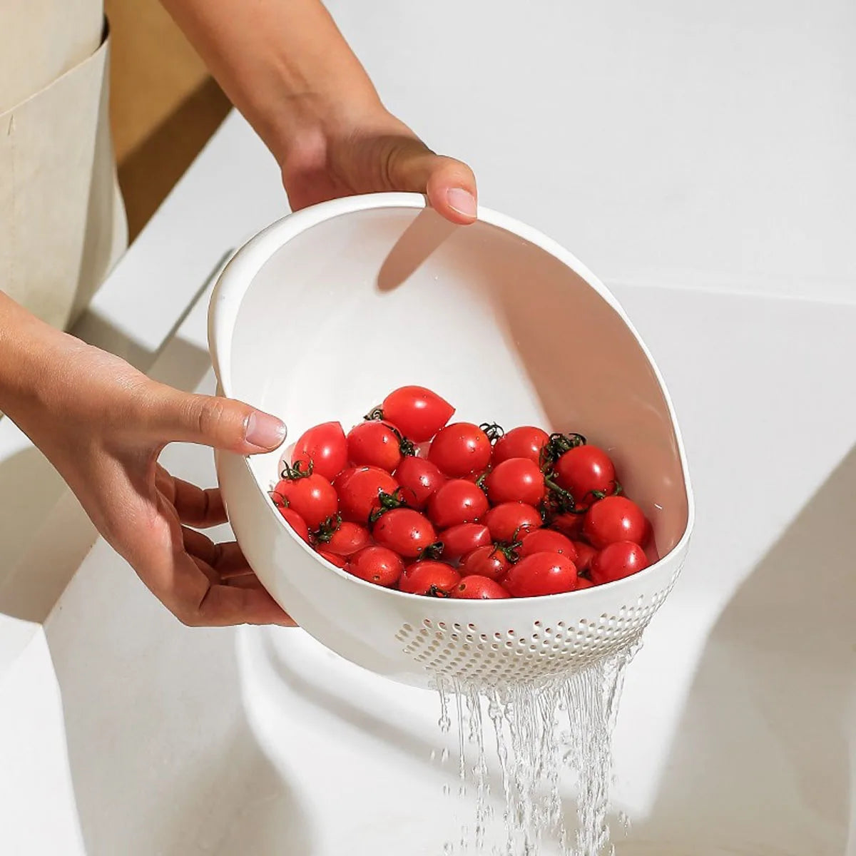 Basket Fruit Bowl Washing Drain Basket alternate view