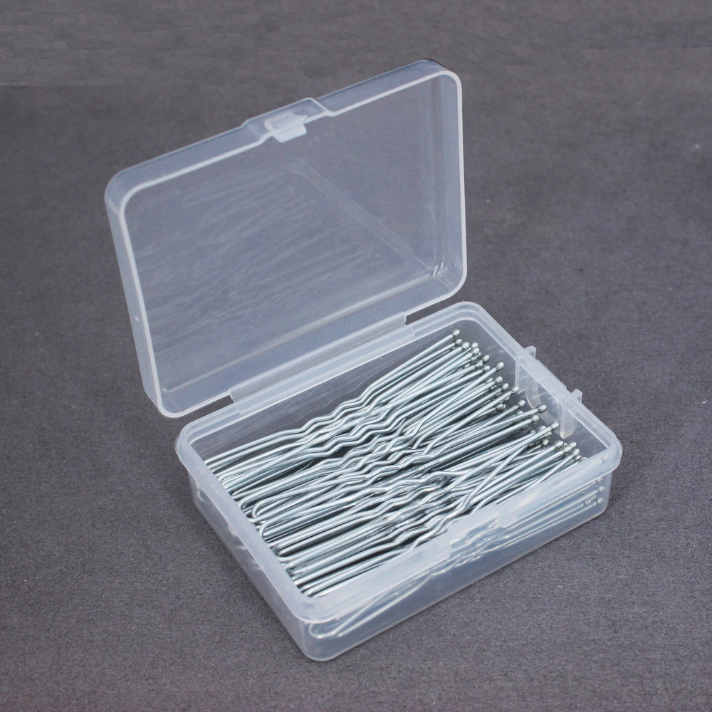 50pcs/Box Metal U Shaped Hair Clips Wedding Bridal Bobby Pins Alloy Waved Hairpins Fo lifestyle view