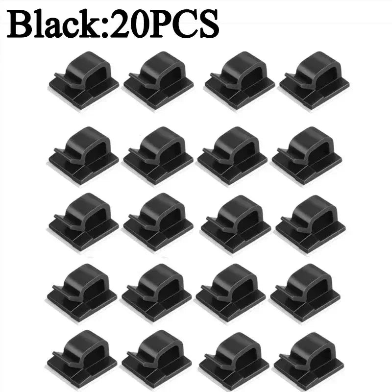 Self-Adhesive Car Cable Clips Wire Management