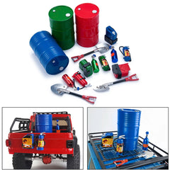 1:10 Scale Accessories Simulated Decoration Tools Shovel Fire-Extinguisher Oil Drum for detail view