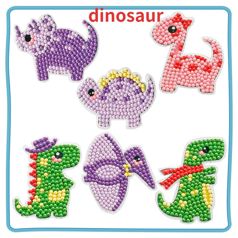 Child Diamond DIY Painting Sticker Set Toys Colorful Cartoon Sticker Handmade Arts Cr lifestyle view