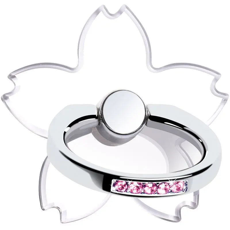 Transparent Cell Phone Ring Holder Stand 360°Degree Rotation Clear Finger Grip Kickst lifestyle view