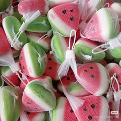 Summer Ice Watermelon Squishy | Slow Rising Soft Wet Squeeze Stress Relief Toy close-up view