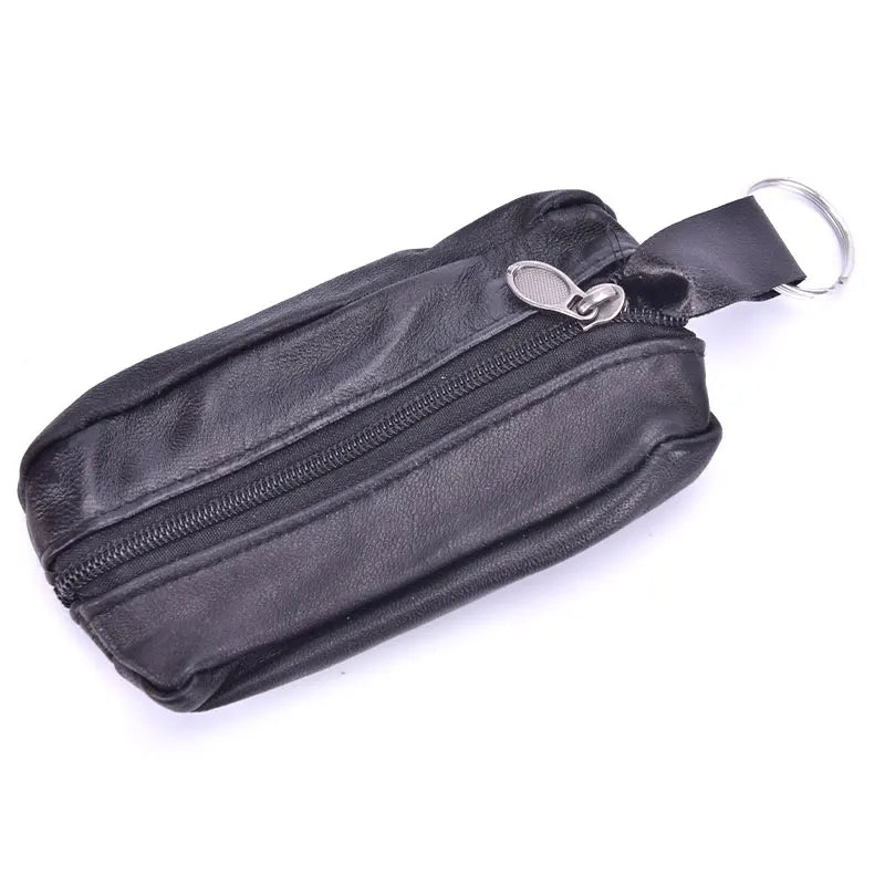 Mini Zipper Soft Purse | Unisex Small Wallet for Money and Pocket Change lifestyle view