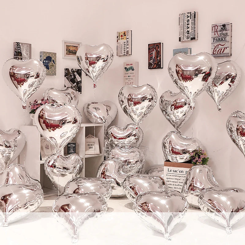 Love Heart Foil Balloons Helium Balloon Valentine's