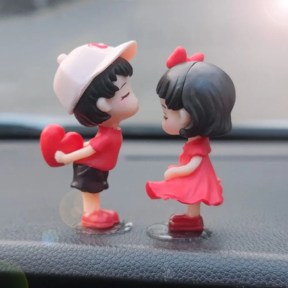 Cute Cartoon Couples Car Dashboard Ornaments alternate view