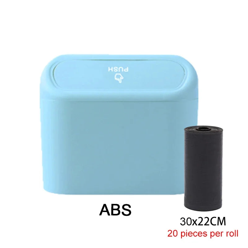 Car Trash Can Bin with Lid Car Garbage Can Leakproof Mini Car Interior Storage Case T alternate view