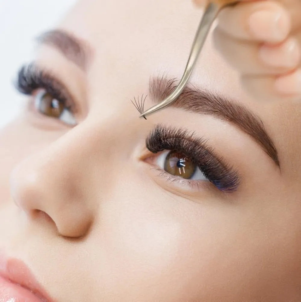 12-Row Eyelash Extension Tray | C/CC/D/DD Curl Volume Lashes for Professionals lifestyle view