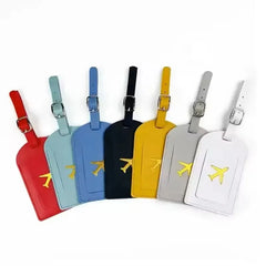 Label Luggage Boarding Case Label Name Address Clip Travel close-up view