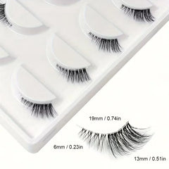 Natural Look Curly Half Lashes | 5 Pairs for Volume and Definition alternate view