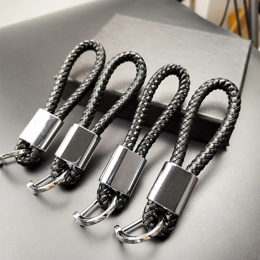 Hand-woven Leather Car Key Ring | Premium Rope Keychain for Men and Women lifestyle view