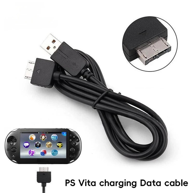 PS Vita 1000 USB Charger and Data Sync Cable | Replacement Cord for PlayStation Vita close-up view