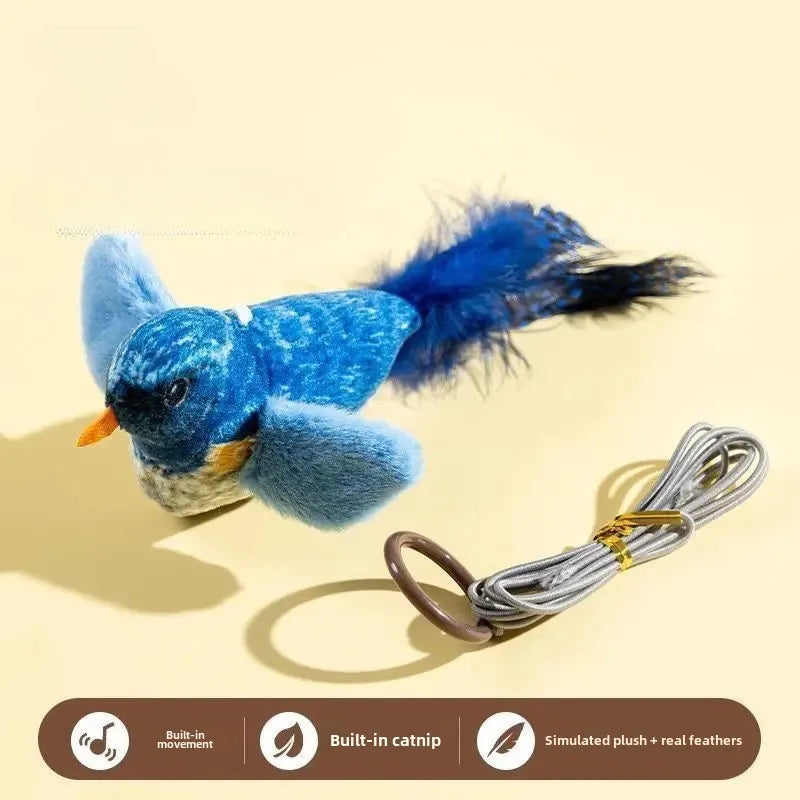 Birds Cat Toys Indoor Interactive Cat Toy for Cats Chasing Teasing Toy Sounding Catnip C detail view