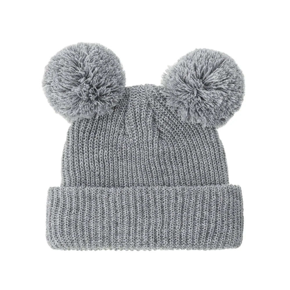Baby Knotted Turban Hat for Newborns | Pom Pom Cap additional angle