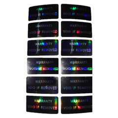 100 Pack Tamper Proof Warranty Stickers | Security Seal Void Labels detail view