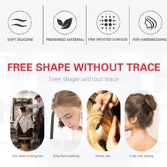 6Pcs Alligator Hair Clip Plastic Nonslip Hairpin Black Pink Durable Hair Clamp Hairdressing Styling Accessories for Woman Man