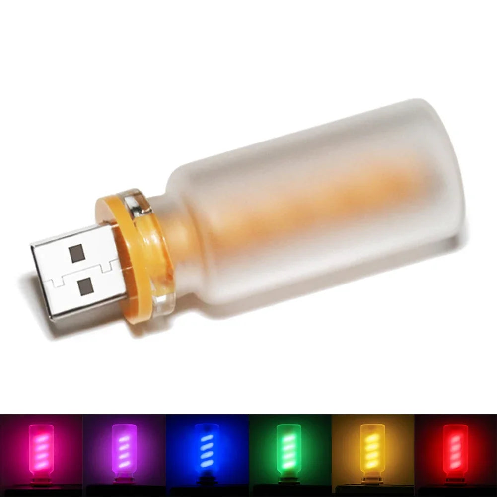 Frosted Glass USB Touch Control Car LED Atmosphere Light | Dimmable Night Decoration alternate view