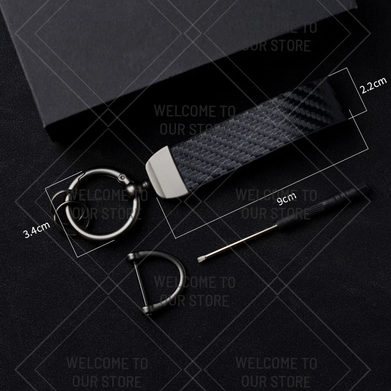 Skoda VRS Carbon Fiber Keychain | Car Emblem Key Ring for Citigo Kodiaq Yeti Rapid Fa lifestyle view