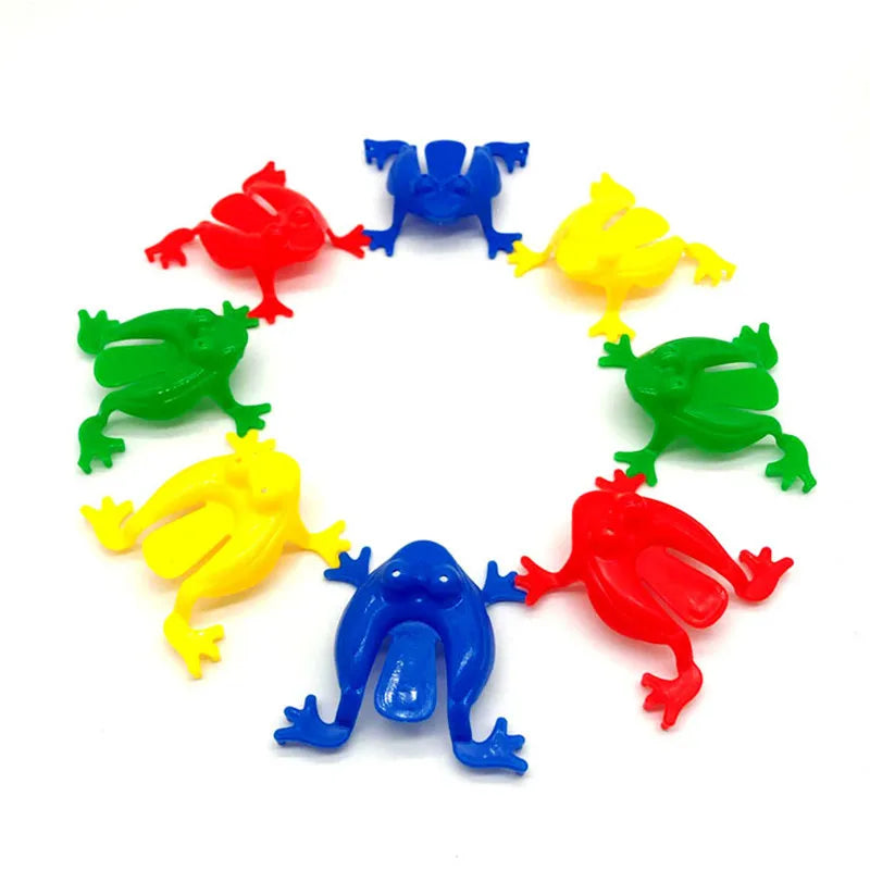 10/20Pcs Jumping Frog Bounce Fidget Toys For Novelty Assorted Stress Reliever Toys Fo alternate view