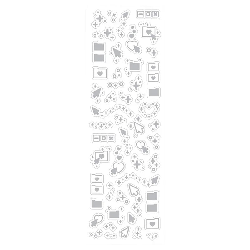 1PCS New Cute Deco Stickers Photocard Decor Kawaii Decorative Scrapbooking Decorative close-up view