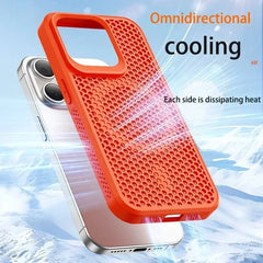 Cooling Heat Dissipation Phone Case For iPhone 17 18 16 15 14 13 12 11 Pro Max Breathable Hard Back