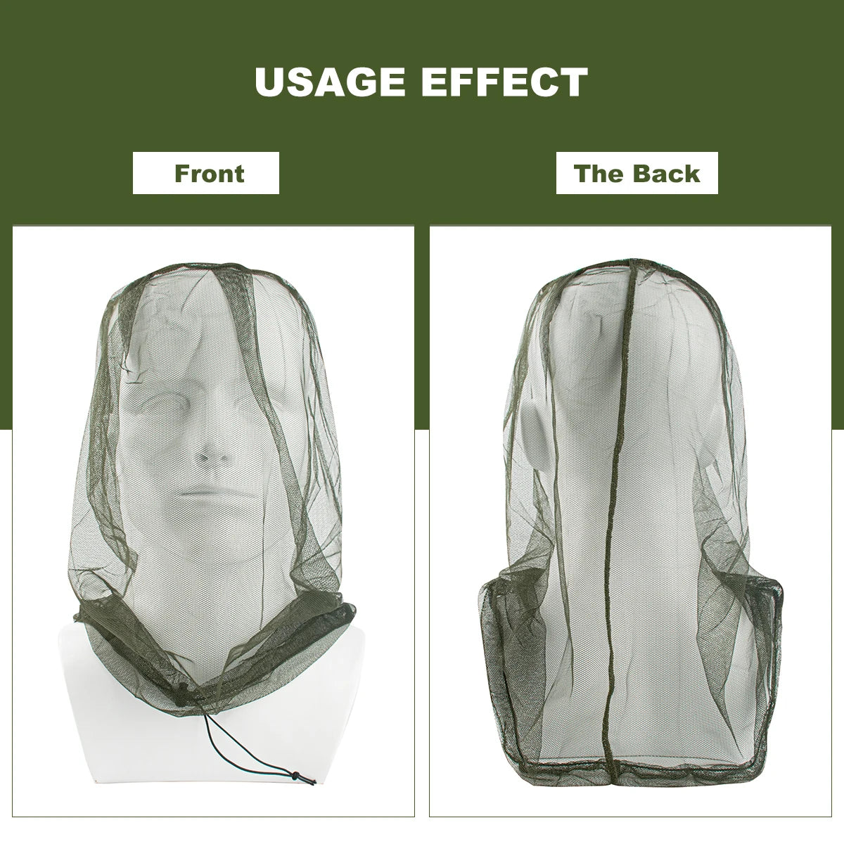 Ultra Large Mosquito Head Net | Premium Insect Face Protector for Outdoor Camping lifestyle view