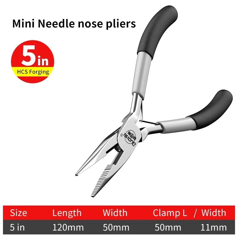 Mini Pliers Set for Jewelry Making | DIY Beading and Craft Tool Kit detail view