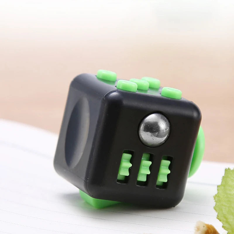 Solid Color Fidget Decompression Dice | Infinite Rubik Cube for Stress and Anxiety additional angle
