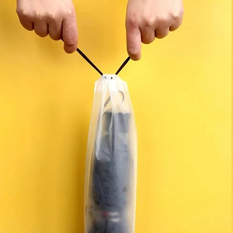 Umbrella Storage Bag Translucent Plastic Waterproof Anti-dirty Umbrella Cover Reusable close-up view