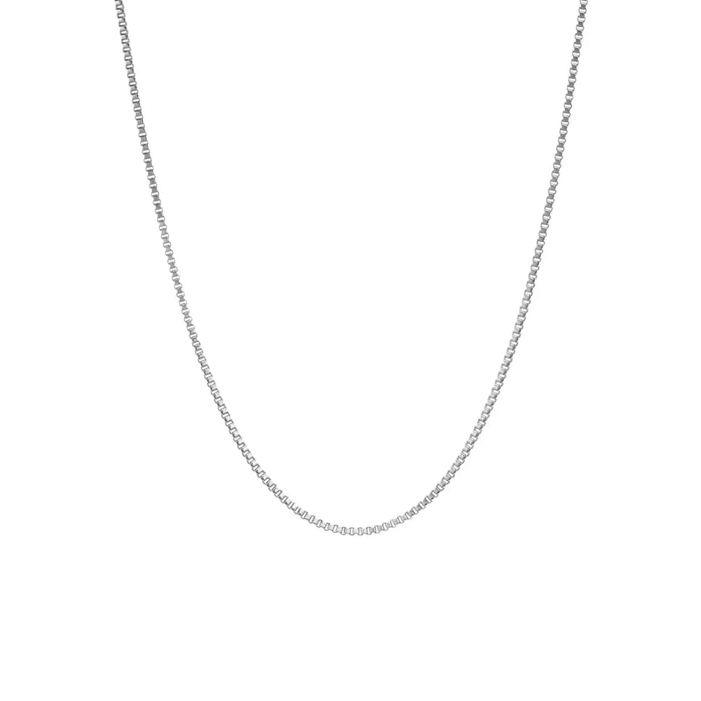 Stainless Steel Box Chain Necklace for Women | Hip Hop Fashion Jewelry Gift alternate view
