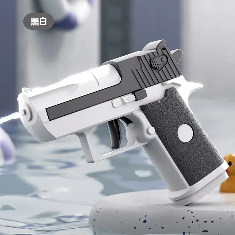 Mini Manual Water Gun | Desert Eagle Pistol Toy for Outdoor Summer Play close-up view