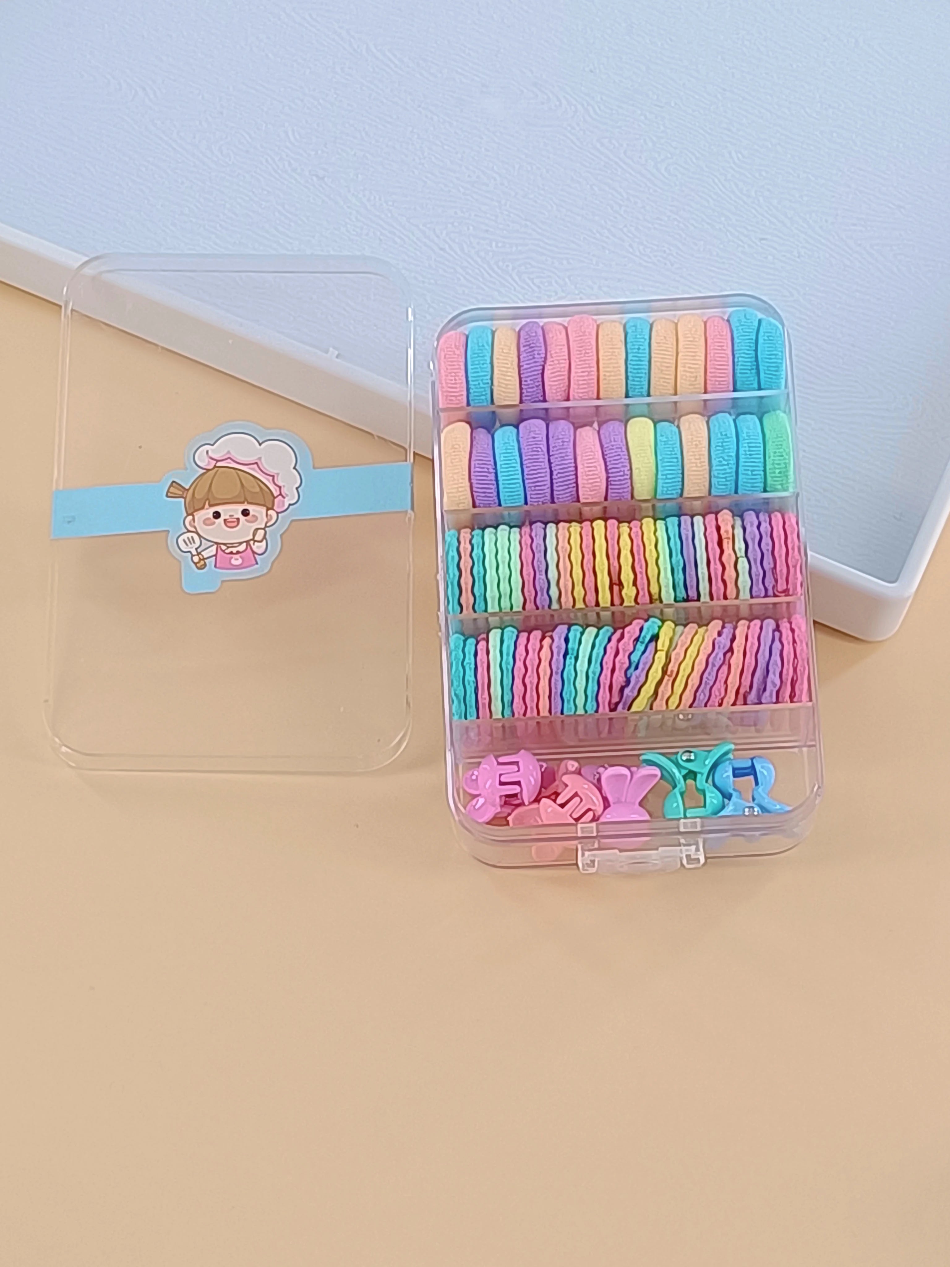 A large quantity of children's cute hair accessory set. Children's hair accessory combination set