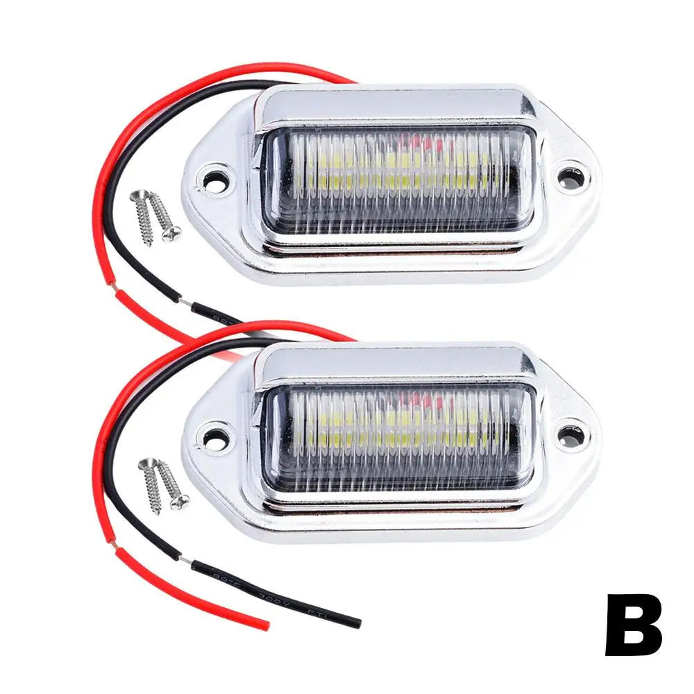 2PCS 6 LED License Plate Light For SUV Truck Trailer Van alternate view