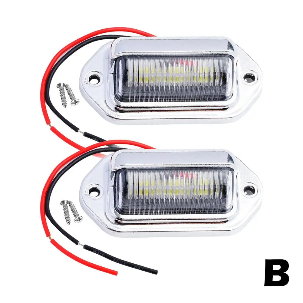 2PCS 6 LED License Plate Light For SUV Truck Trailer Van alternate view