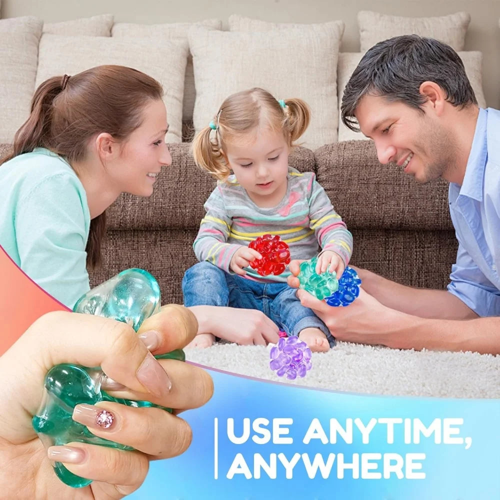 Crunchy Stress Ball Gem Squishy Toy Colorful Stress Relief Toy for Kids Adults Autism Hy detail view