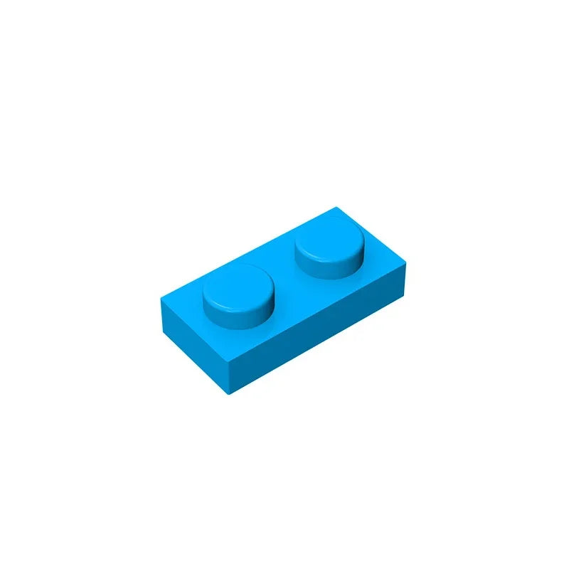 Gobricks GDS-502 Platte 1 x 2 Kompatible Bausteine | 6225 Teile für DIY-Kreationen