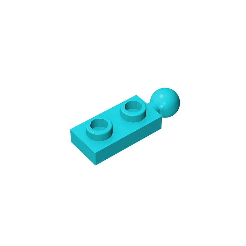Gobricks GDS-852 Plate Modified 1 x 2 with Tow Ball on End | Building Block for DIY Cr close-up view