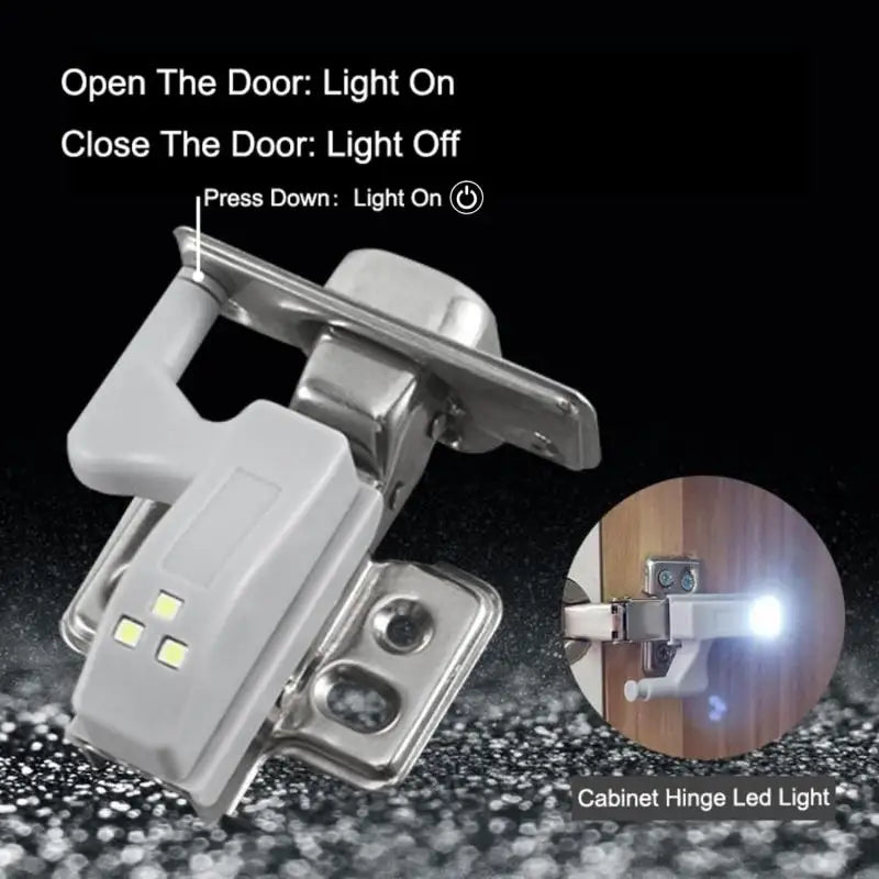 10-1PC LED Inner Hinge Lamp | No Battery Under Cabinet Lights with Auto Sensor close-up view