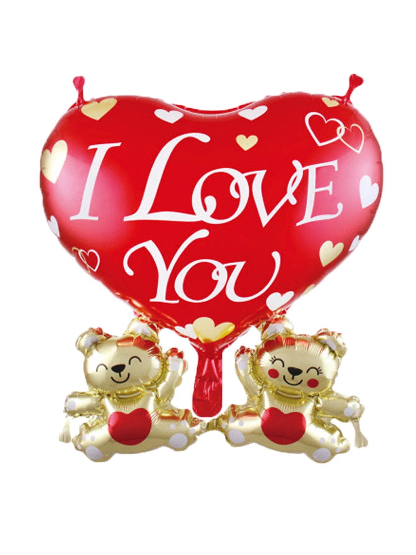 Love Heart Bear Balloon with Stand | Valentine's Day Decor lifestyle view