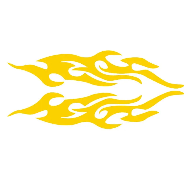2Pcs Car Flame Stickers Car Truck Side Door Truck Bumper Window Lap Top Cut Vinyl Deca close-up view