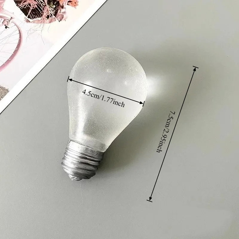 Squishy Light Bulb Maltose Toy | Luminous Slow Rebound Sensory Fidget for Anxiety R additional angle